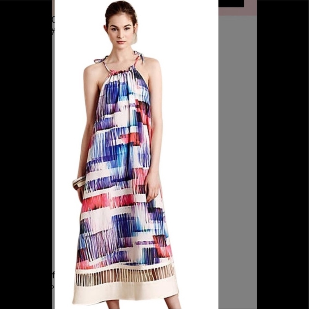 Anthropologie Multicolor Maxi Dress